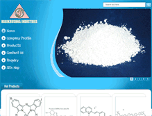 Tablet Screenshot of harikrushnaindustries.com
